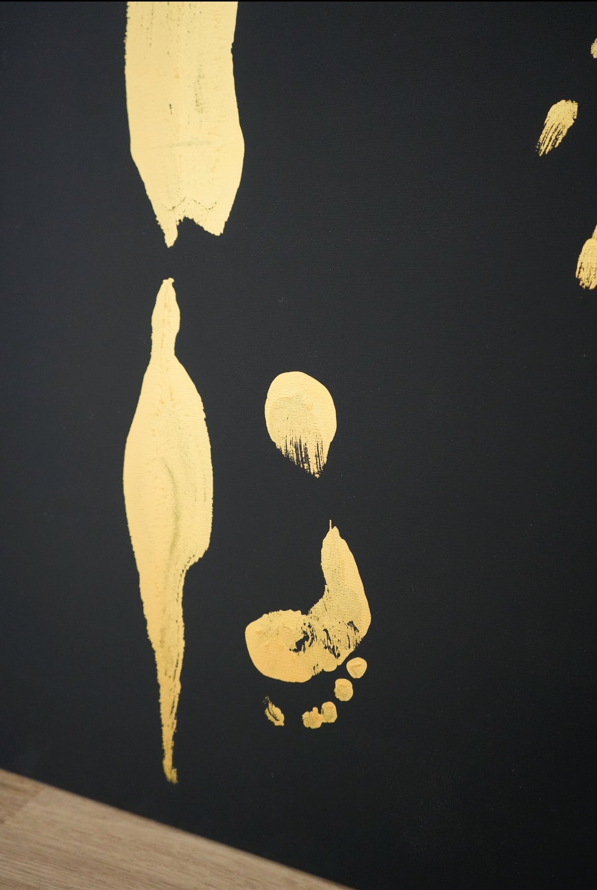 Goldene Booty-Magie 🍑✨🖤  Einzigartiger Körperabdruck in schwarz|gold